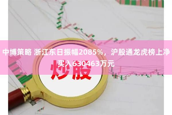 中博策略 浙江东日振幅2085%，沪股通龙虎榜上净买入630463万元